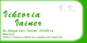 viktoria vainer business card